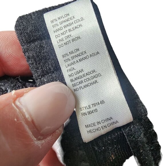 Marilyn Monroe Black Lace Strapless Bra 38C With Adjustable Straps - Picture 6 of 6